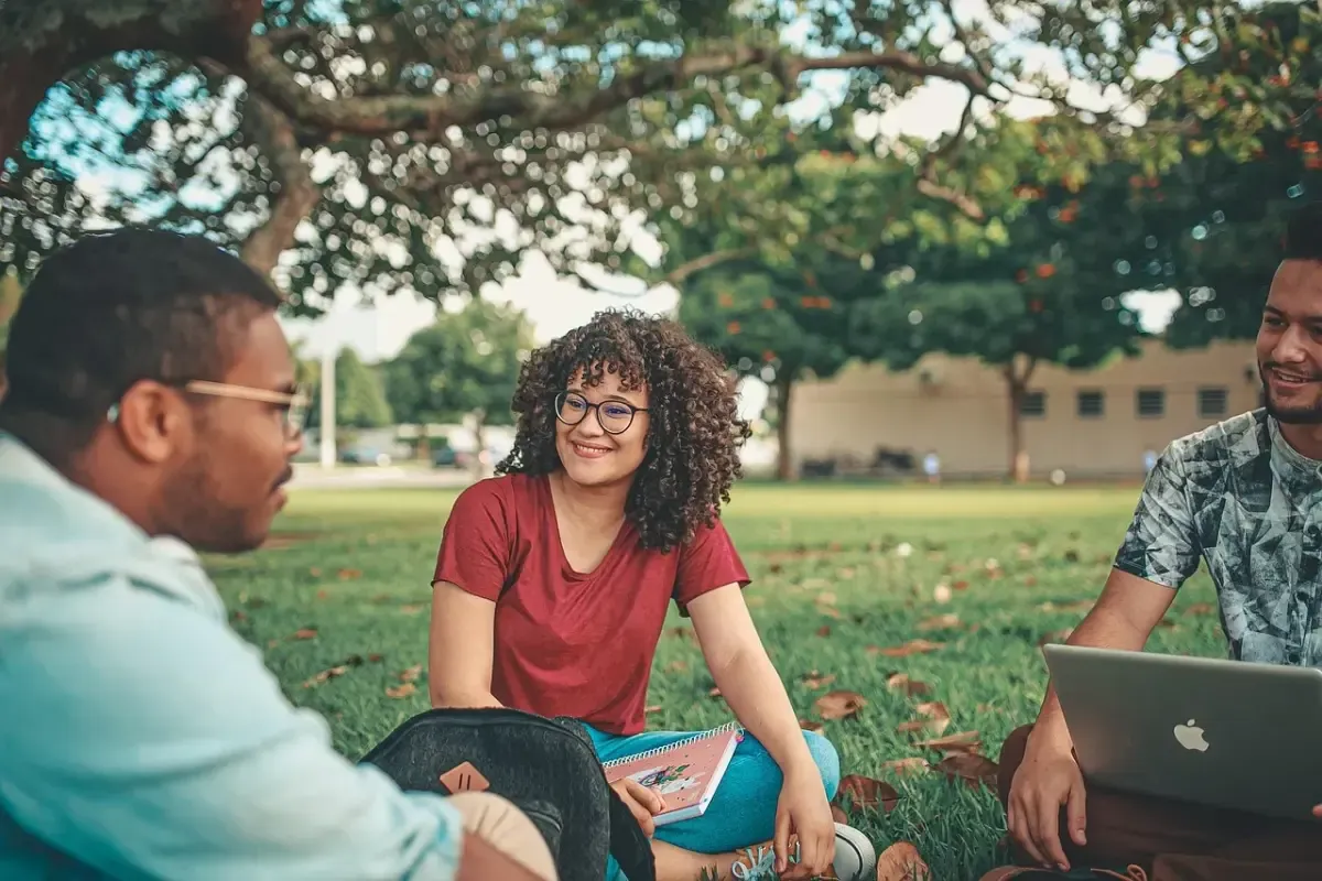 Students on campus